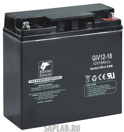 Купить BANNER 6СТ18GIVS1218 Аккумулятор BANNER GIV-S 18А/ч