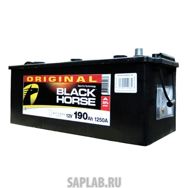 Купить BLACK_HORSE 1250A Аккумулятор Black Horse 190 под болт 1250A 513x223x223