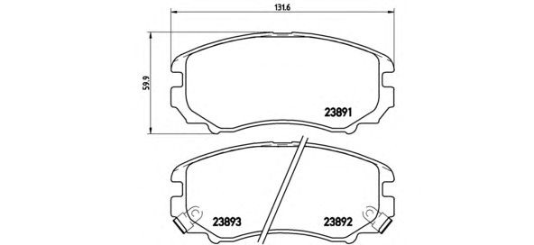 Купить запчасть BREMBO - P30018 