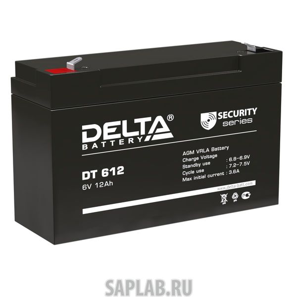 Купить DELTA DT612 Аккумулятор Delta DT 612 6В 12Ач 151x50x100 мм Прямая (+-)