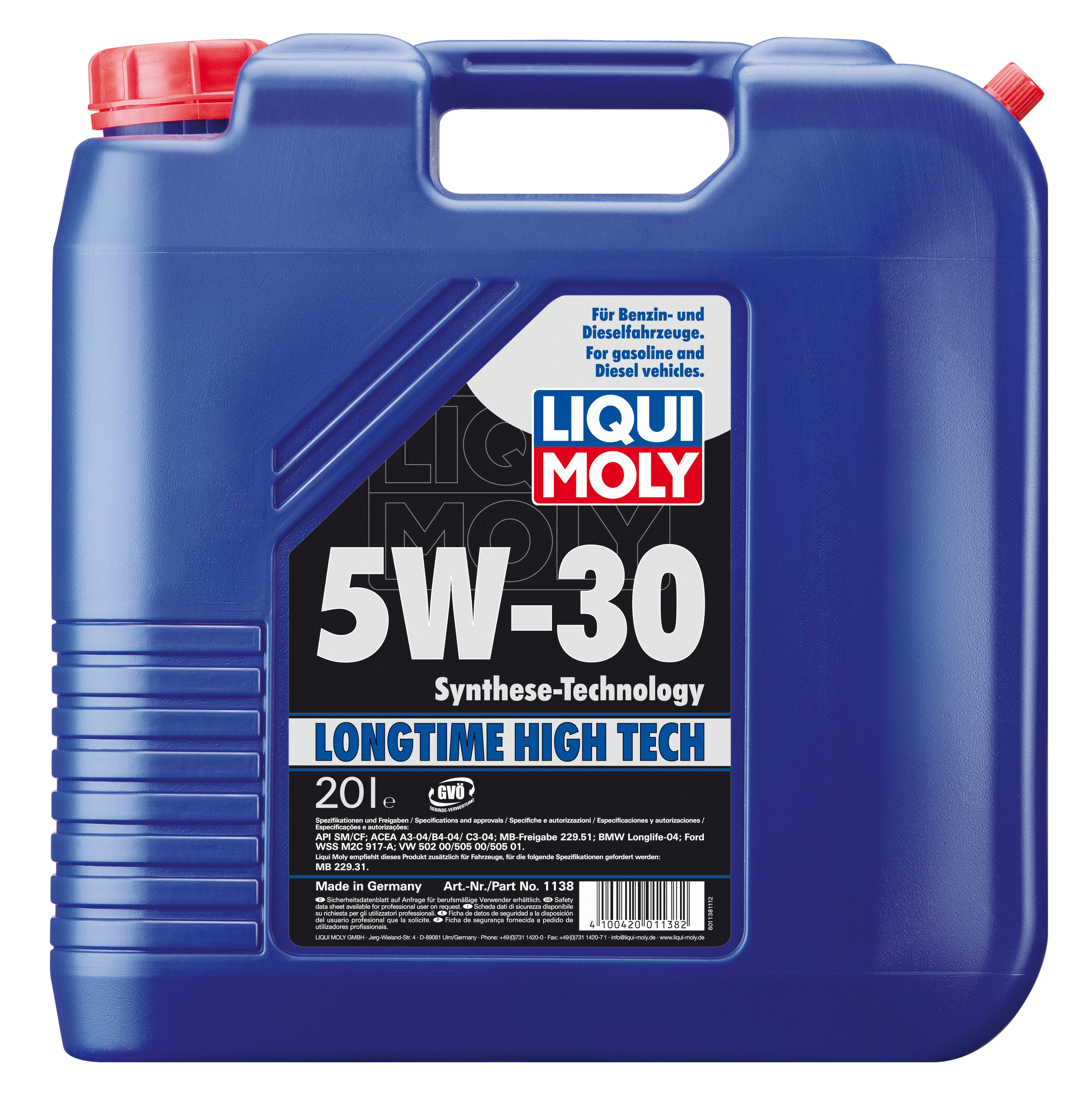 Купить Liqui moly 1138 НС-синтетическое моторное масло