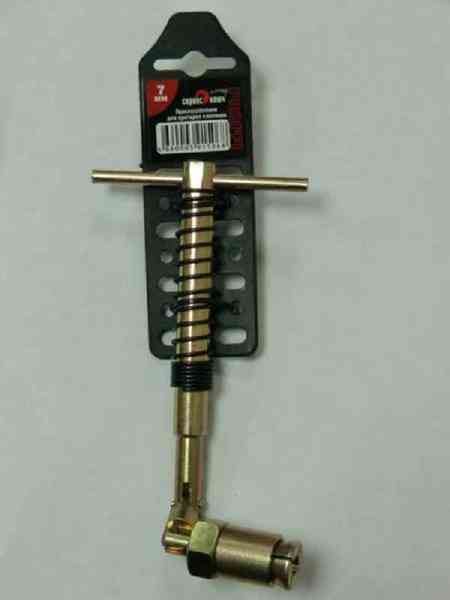 Купить Сервис Ключ 77752     Съёмник приспосабление для притирки клапонов  с карданом 7мм ВАЗ 2112